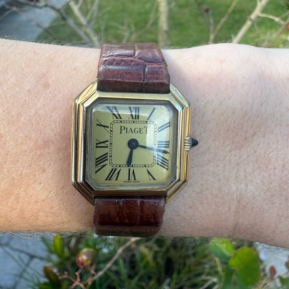 Rare Piaget Step Tank Manual Wind Gold Plated Watch 🔥 - Picture 6 of 11